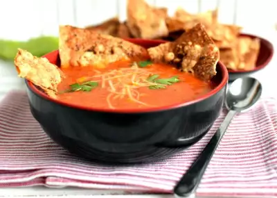 Томатный суп с тушеным перцем "Мексиканский тушкан"