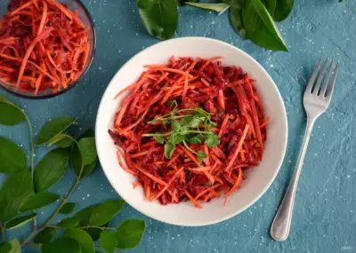 Салат из моркови, свеклы и редьки