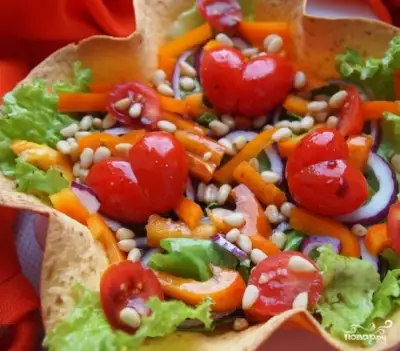 Овощной салат с бальзамическим уксусом фото