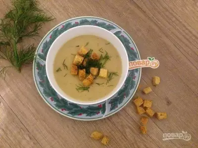 Луково сельдерейный суп с грибами