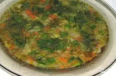 Суп с гречкой в мультиварке