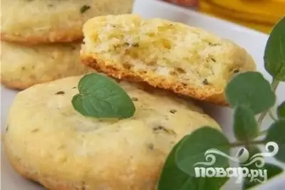 Сырное печенье с базиликом