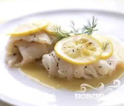 Рыба с лимонным соусом