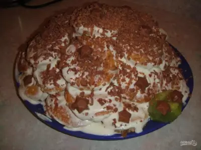 Торт "Черепаха" со сметаной
