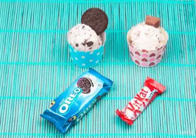 Домашнее мороженое с киткат и орео