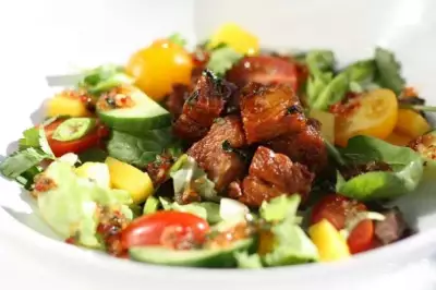 Салат из мяса свинины фото
