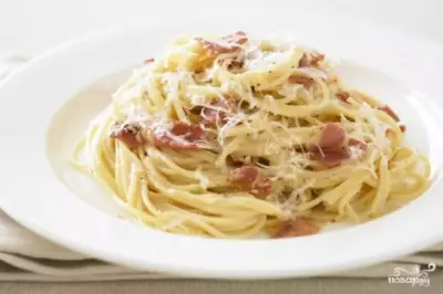 Спагетти карбонара в мультиварке