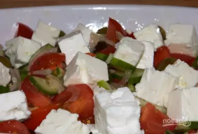 "Греческий салат" с брынзой