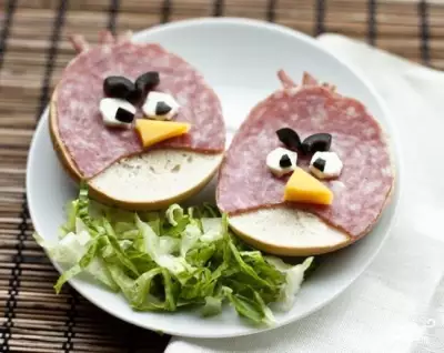 Бутерброды angry birds