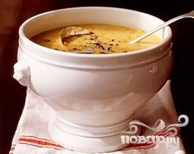 Суп с чечевицей шалфеем и беконом