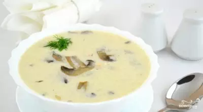 Суп из шампиньонов в мультиварке
