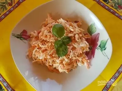 Салат из редьки и моркови