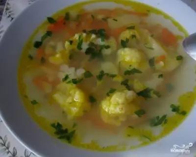 Вегетарианский суп из капусты