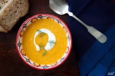 Морковный суп-пюре с фенхелем