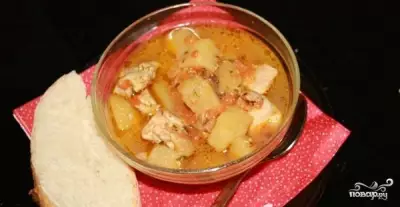 Картофельный соус с курицей