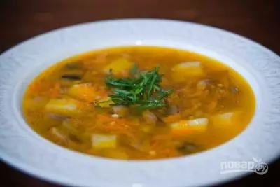 Гречневый суп вегетарианский