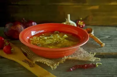 Суп с печенью "По-деревенски"