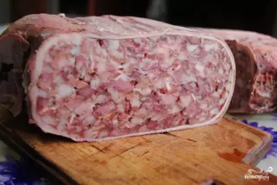 Сальтисон из свиных субпродуктов в пакете - пошаговый рецепт с фото