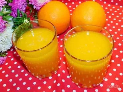 Оранжевый коктейль с тыквой
