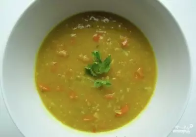 Суп из красной чечевицы постный