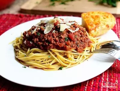 Мясной соус для спагетти
