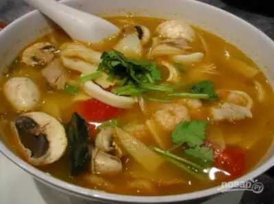 Суп из морепродуктов 