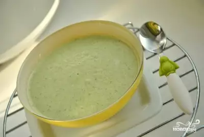 Суп-пюре с брокколи и плавленым сыром