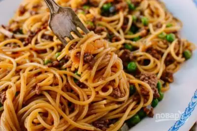 Спагетти болоньезе по китайски