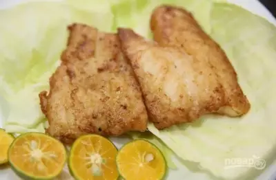 Филе рыбы на сковороде