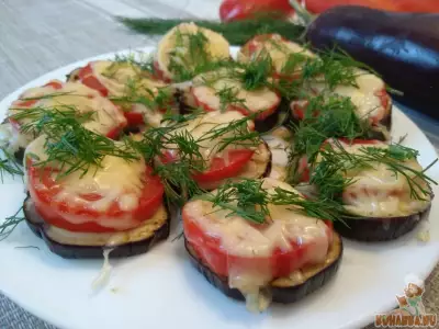 Баклажаны с помидорами в духовке!
