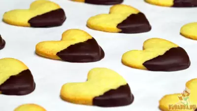 Песочное печенье с шоколадом