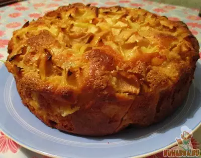 Деревенский яблочный пирог torta di mele rustica