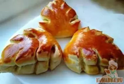 Необычные булочки - сдобные сладкие пышные рецепт с яблоком и корицей