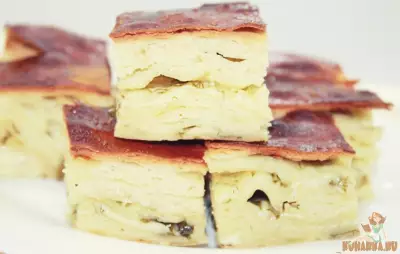 Погача с сыром - Воздушный хлеб с сыром и зеленью