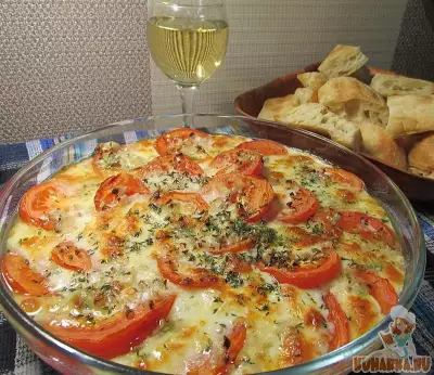 Запеченные томаты с сыром "Моцарелла"