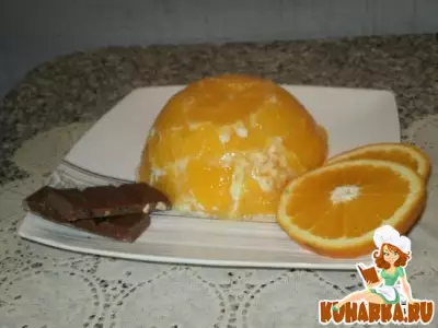 Творожная горка с апельсином