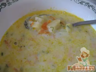 Молочный - картофельный суп