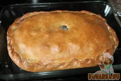 Пирог с картофелем и мясом