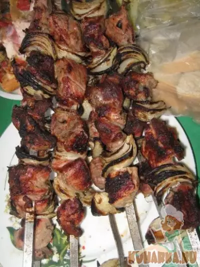 Шашлык из свинины с луком в армянском маринаде