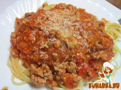 Спагетти под нутовым соусом