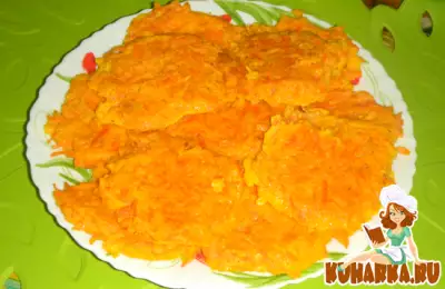 Сочные морковные оладушки