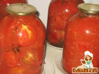 Помидоры, маринованные в томатной пульпе