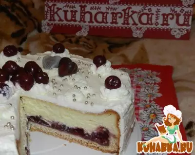 Торт "Вишнёвый Валентин"