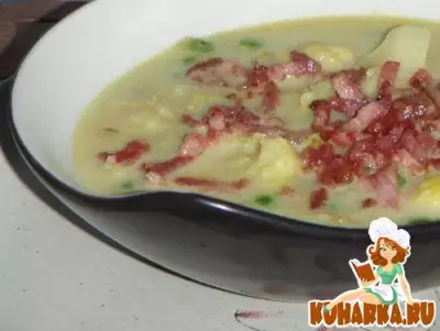 Суп из цветной капусты с красной чечевицей