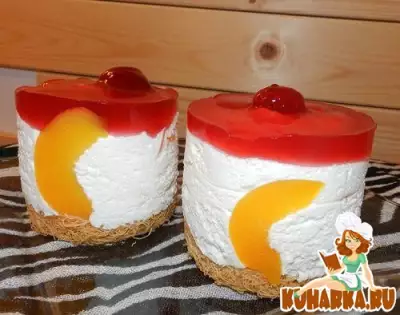 Десертные мини-тортики "Персик Мельба"
