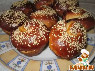 Булочки-улитки с шоколадной начинкой.