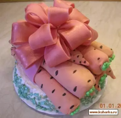 Торт "Подарок кролику"
