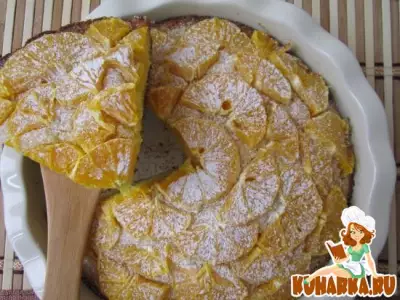 Кукурузно-апельсиновый пирог.