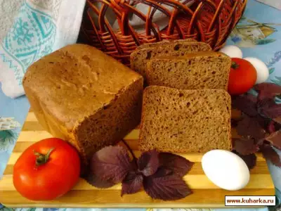 Пшенично-ржаной хлеб на пиве с кориандром.