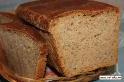 Пшенично-ржаной хлеб с отрубями на рассоле